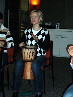 Macquarie Bank Business Services Division Global Leadership Team Conference interactive entertainment drumming Sydney
